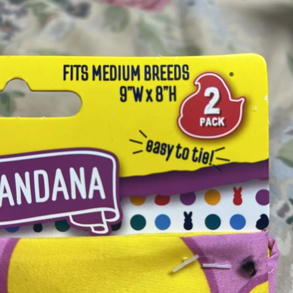 Dog Easter dog toys and bandanna